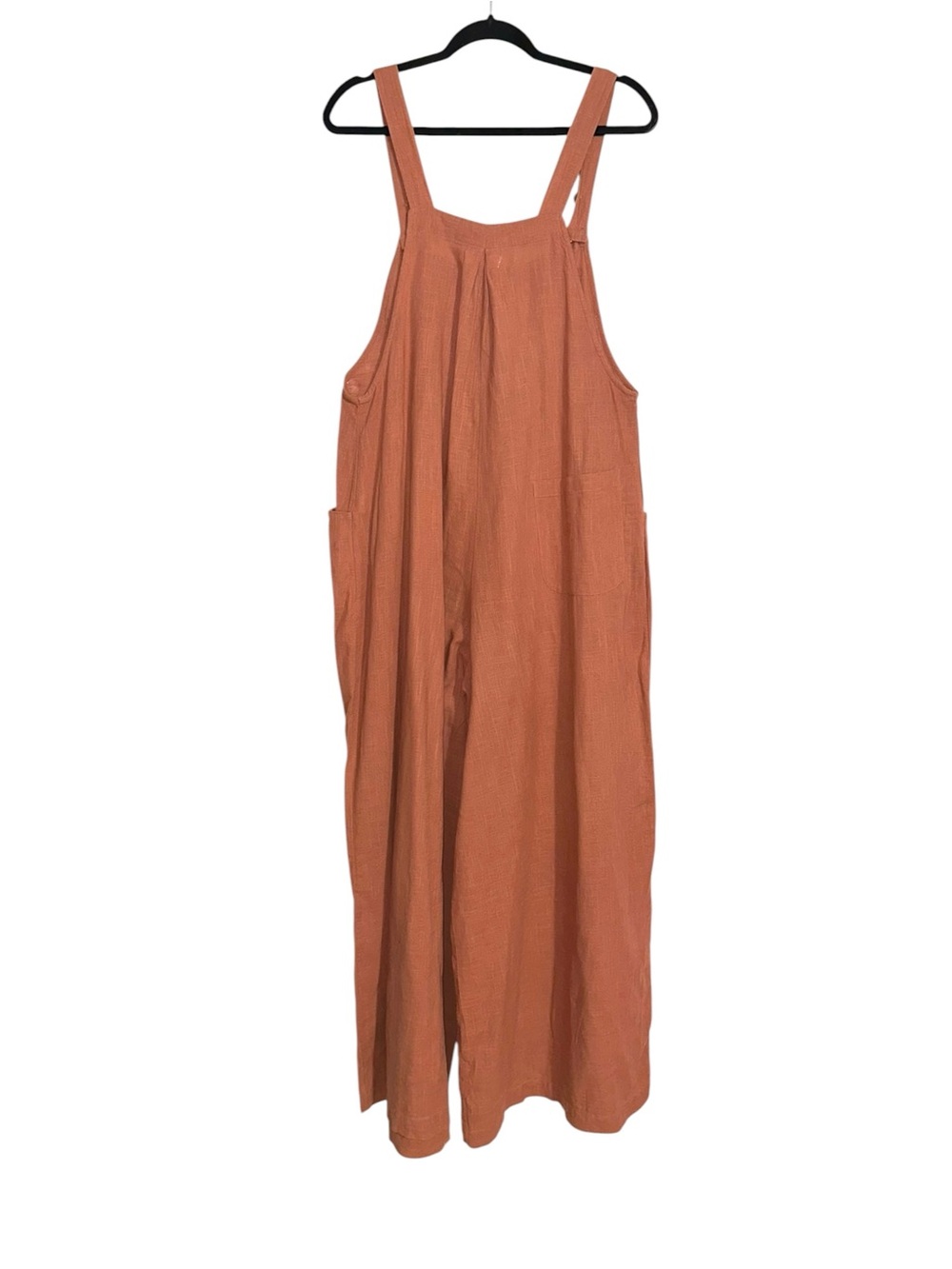 Natural Life Carrington Wide Leg Cotton Sleeveless Jumpsuit LARGE in Terracotta - Picture 3 of 8